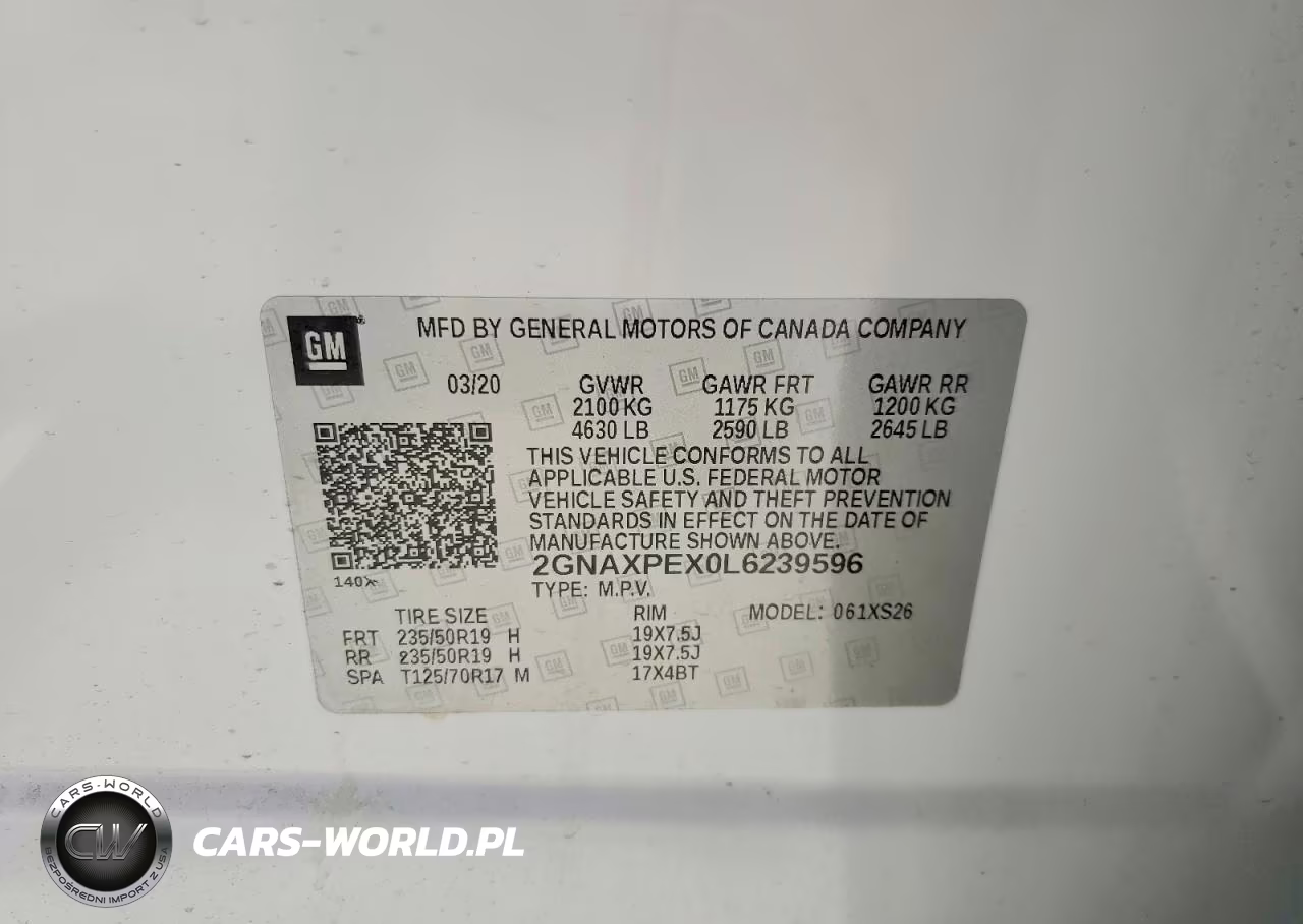 2020 Chev Equinox VIN:2GNAXPEX0L6239596 - 13