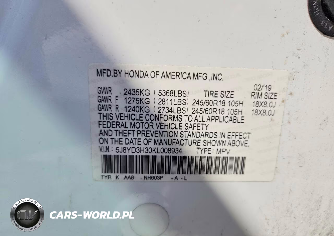 2019 Acura Mdx VIN:5J8YD3H30KL008934 - 13