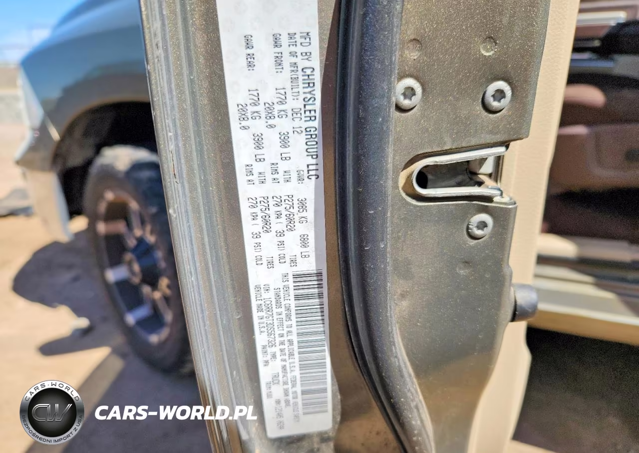 2013 Ram 1500 Slt VIN:1C6RR7GT3DS567326 - 12