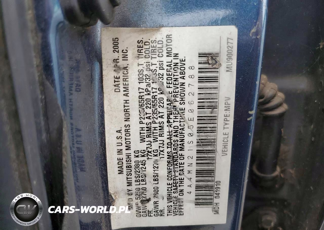 2005 Mitsubishi Endeavor Ls VIN:4A4MN21S05E062788 - 13