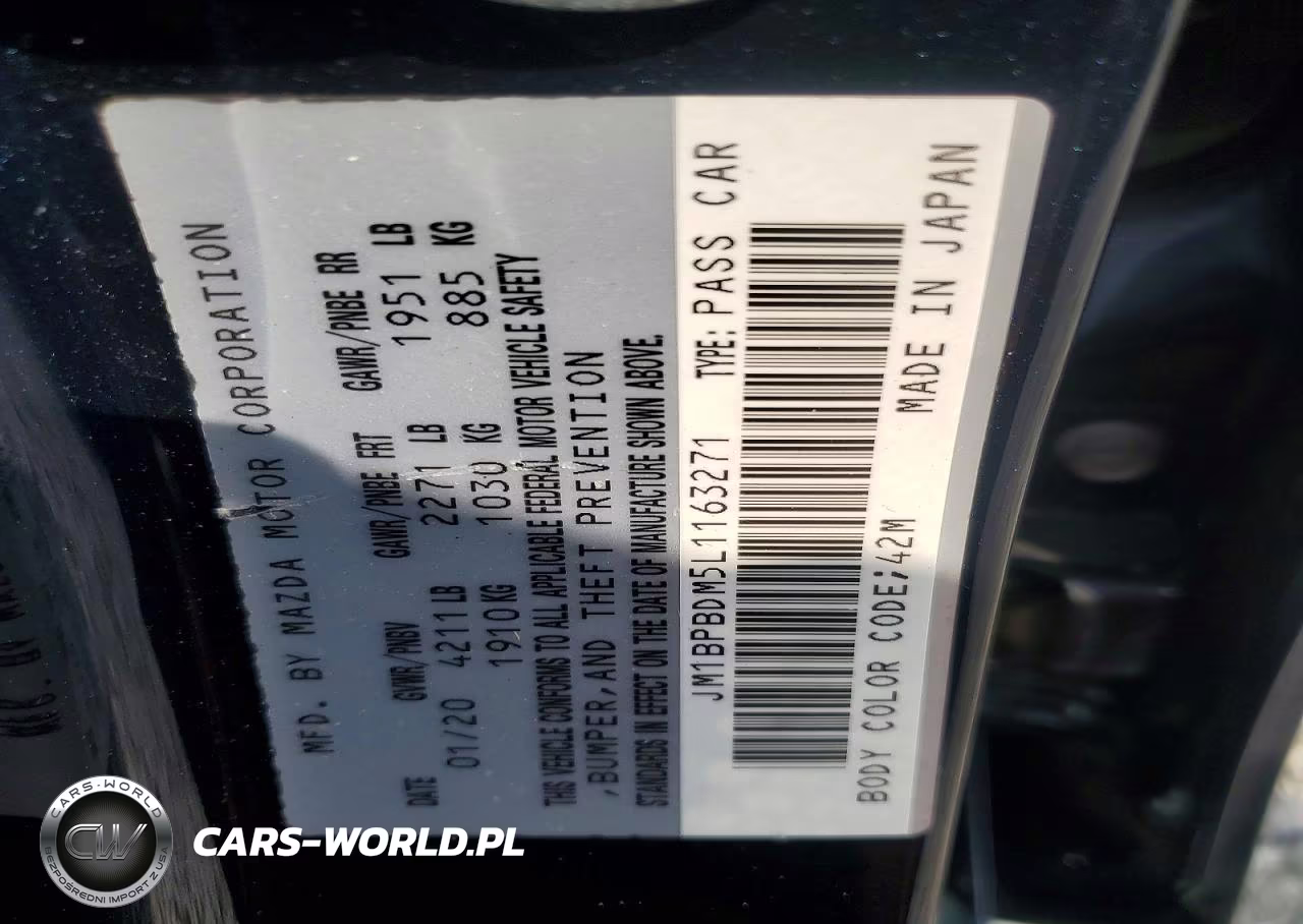2020 Mazda 3 Preferred VIN:JM1BPBDM5L1163271 - 12