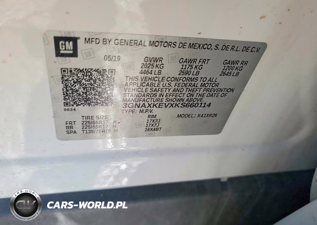 2019 Chevrolet Equinox Lt VIN:3GNAXKEVXKS660114 - 12