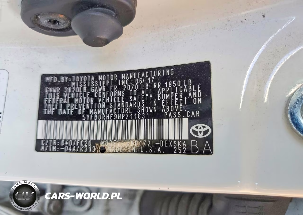 2017 Toyota Corolla Se VIN:5YFBURHE9HP711831 - 13
