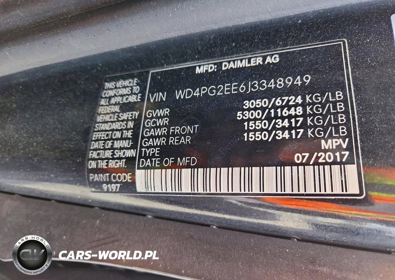 2018 Mercedes-Benz Metris VIN:WD4PG2EE6J3348949 - 13