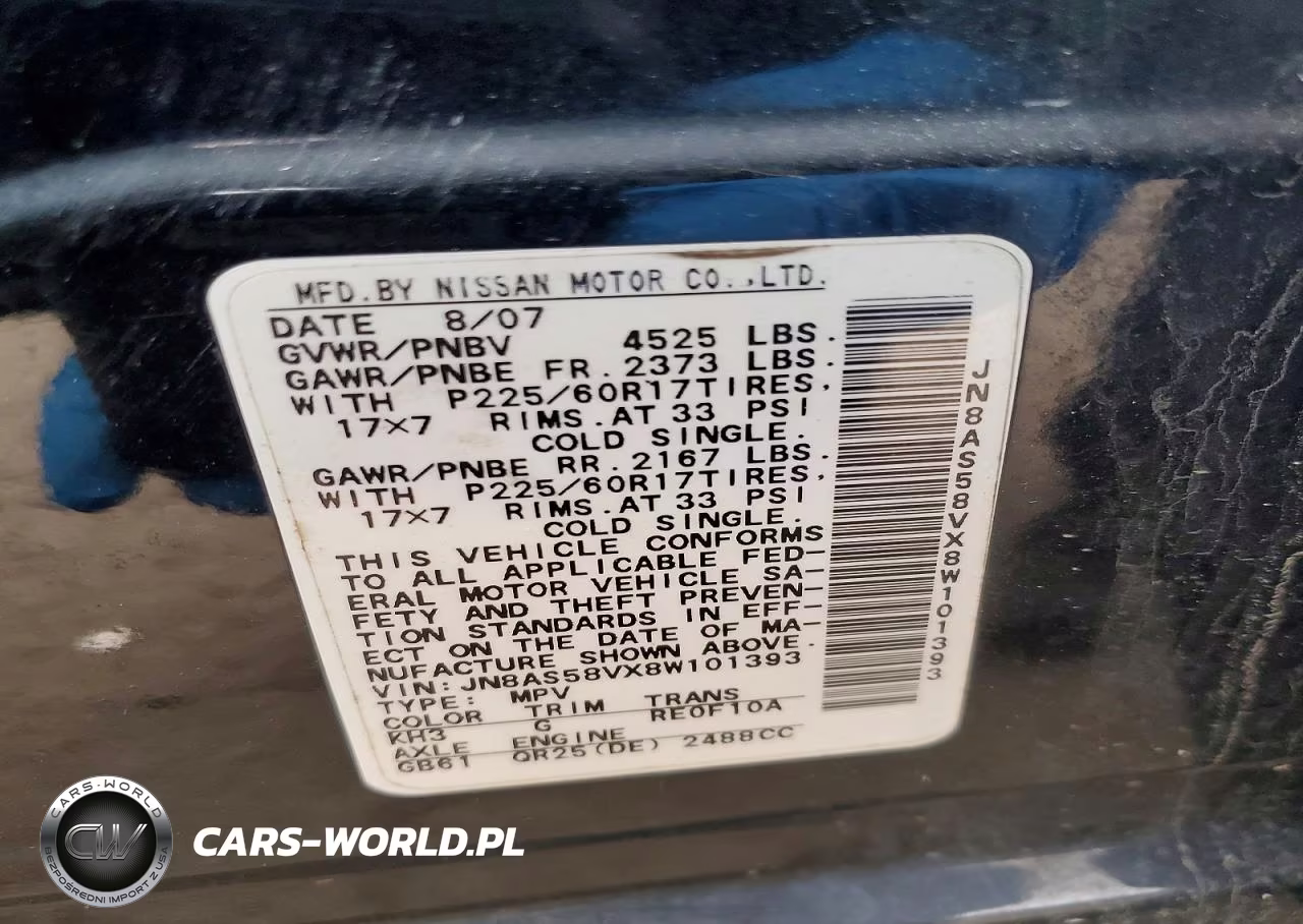 2008 Nissan Rogue S VIN:JN8AS58VX8W101393 - 13