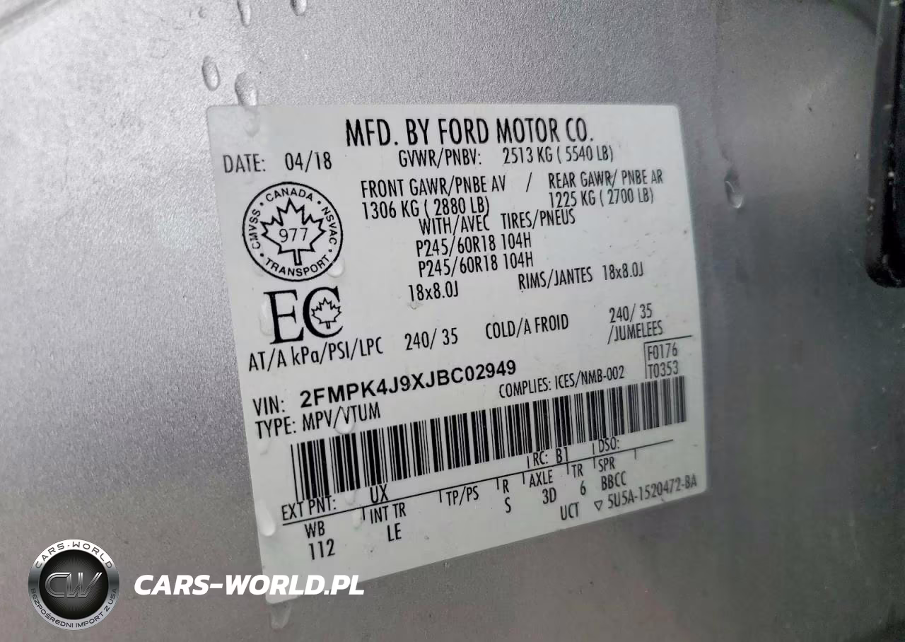 2018 Ford Edge Sel VIN:2FMPK4J9XJBC02949 - 13