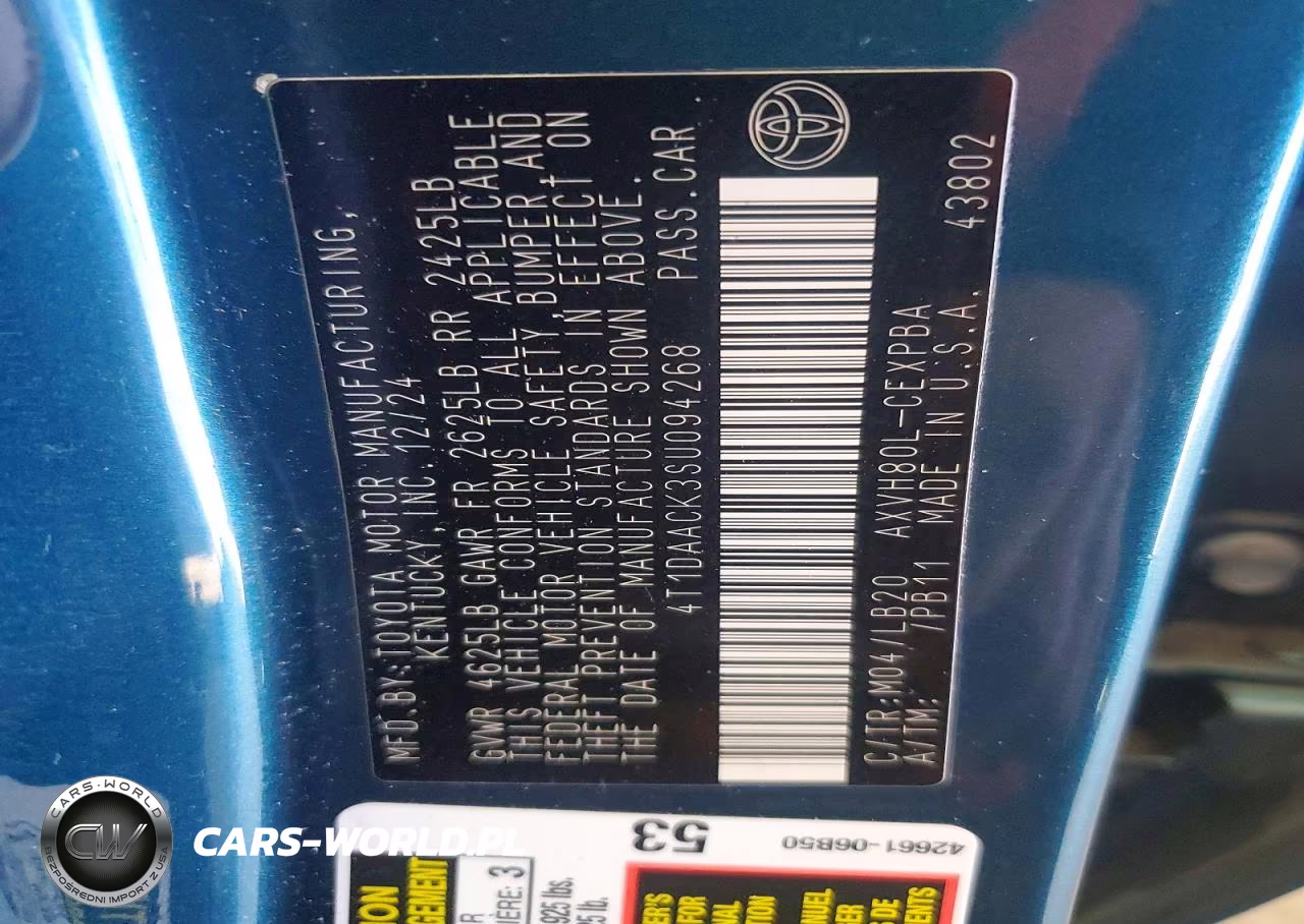 2025 Toyota Camry Xse VIN:4T1DAACK3SU094268 - 12