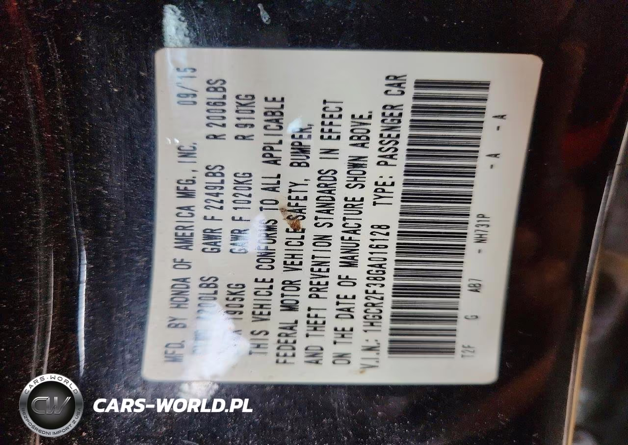 2016 Honda Accord Lx VIN:1HGCR2F38GA016128 - 12