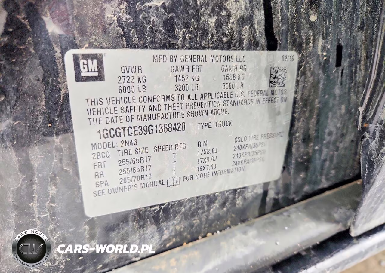 2016 Chevrolet Colorado Lt VIN:1GCGTCE39G1368420 - 13