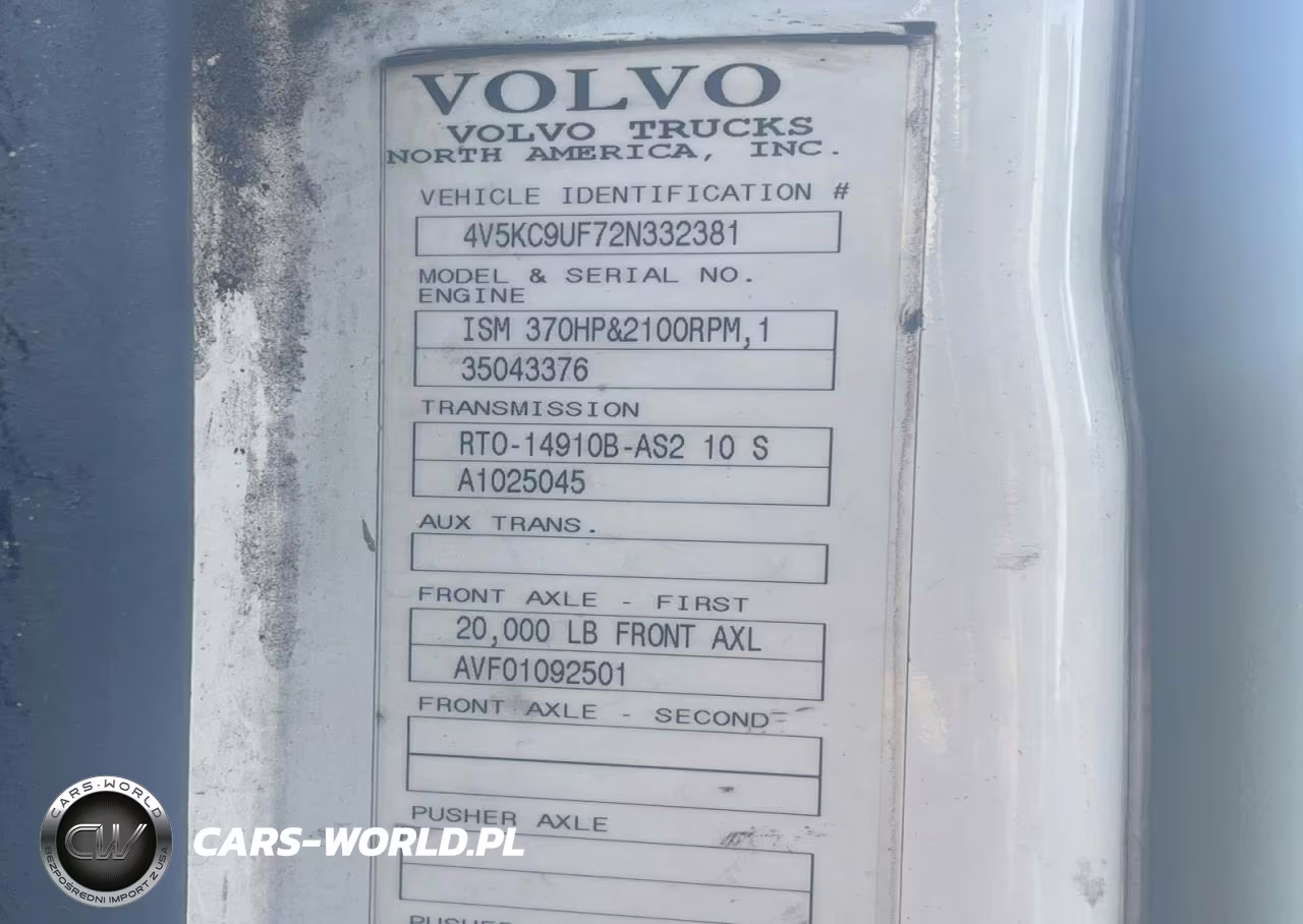 2002 Volvo Vhd VIN:4V5KC9UF72N332381 - 10