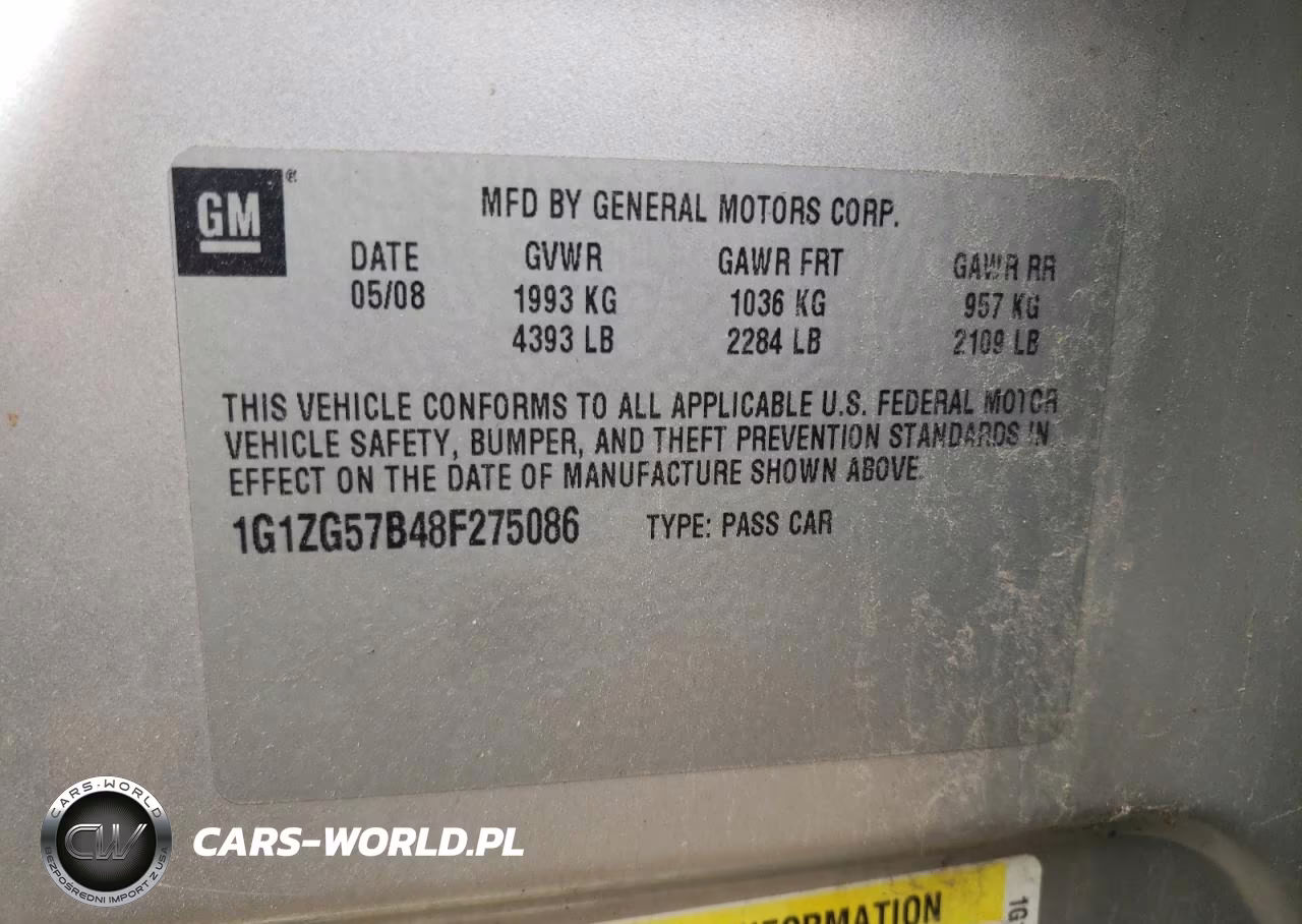2008 Chevrolet Malibu Ls VIN:1G1ZG57B48F275086 - 12