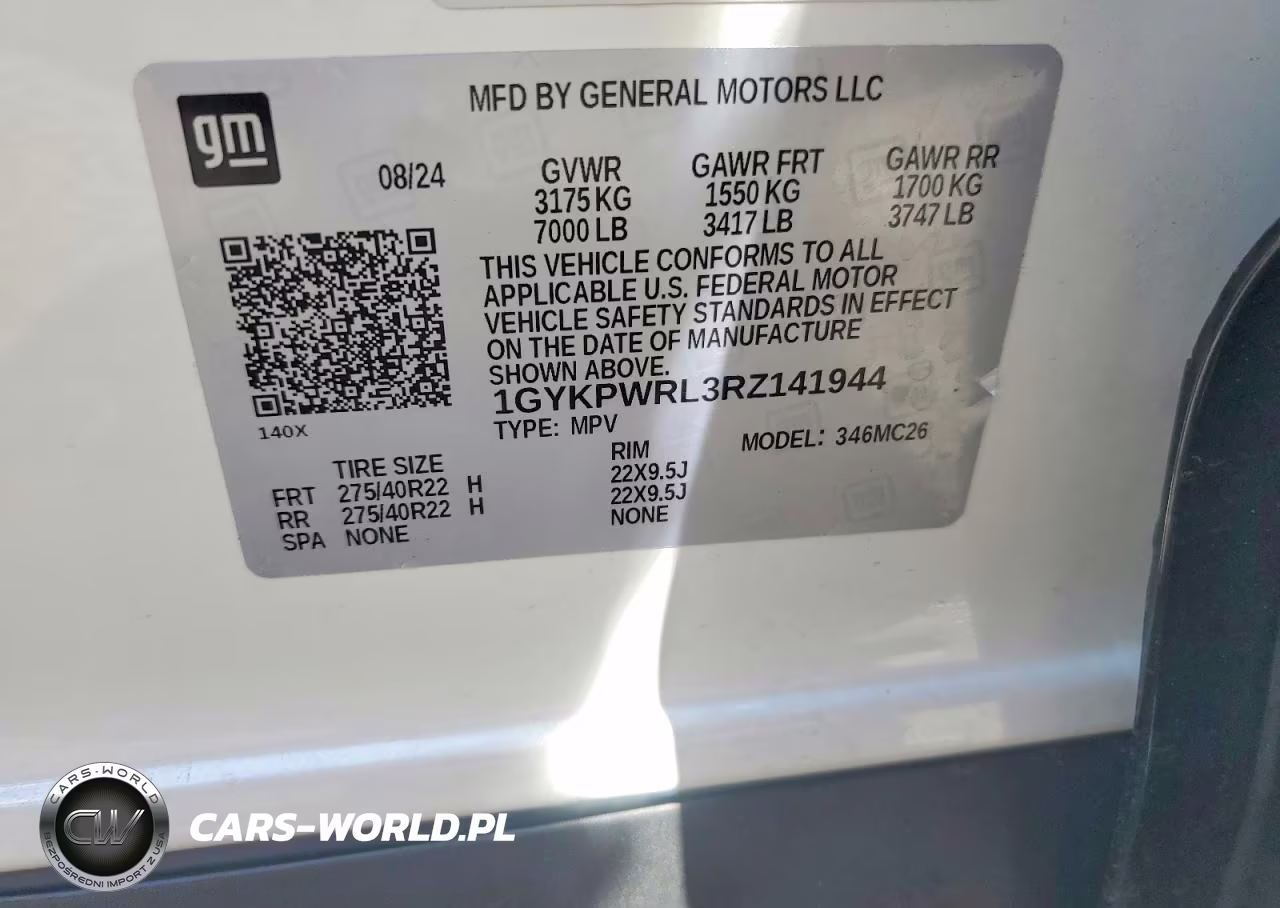 2024 Cadillac Lyriq Sport VIN:1GYKPWRL3RZ141944 - 14