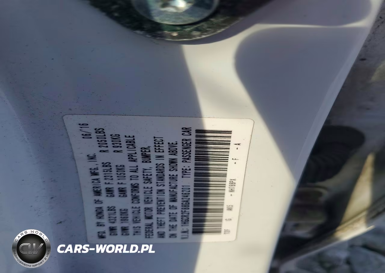 2016 Honda Accord Exl VIN:1HGCR2F88GA246201 - 12