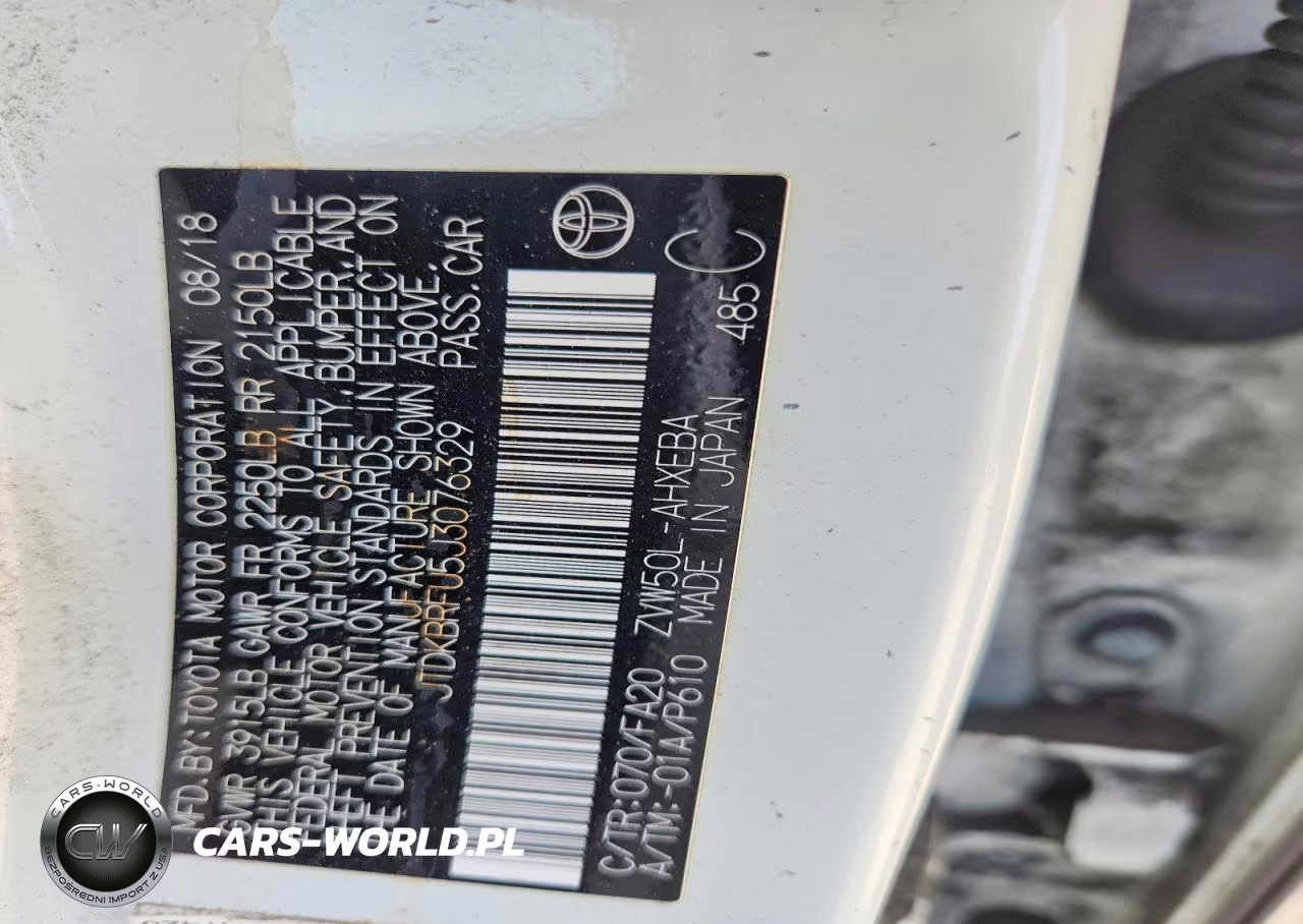 2018 Toyota Prius Two VIN:JTDKBRFU5J3076329 - 12