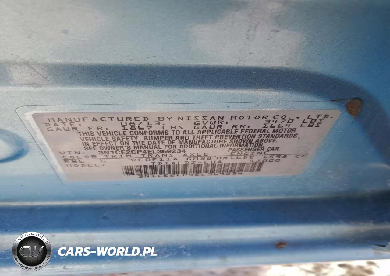 2014 Nissan Versa Note S VIN:3N1CE2CP4EL369234 - 12