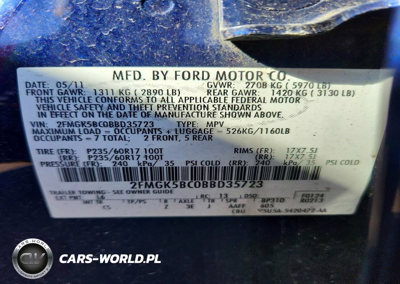 2011 Ford Flex Se VIN:2FMGK5BC0BBD35723 - 13