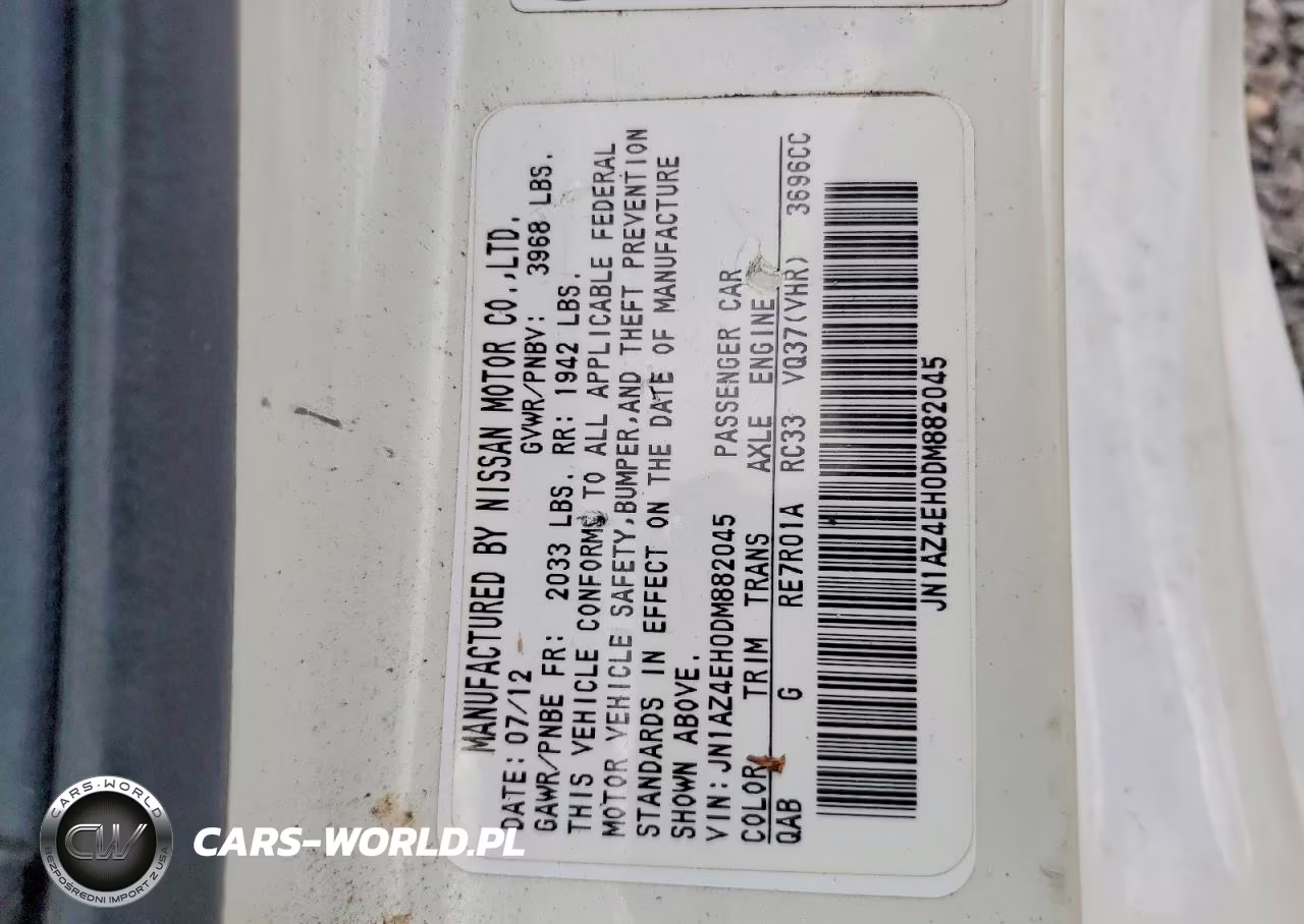 2013 Nissan 370Z Base VIN:JN1AZ4EH0DM882045 - 12
