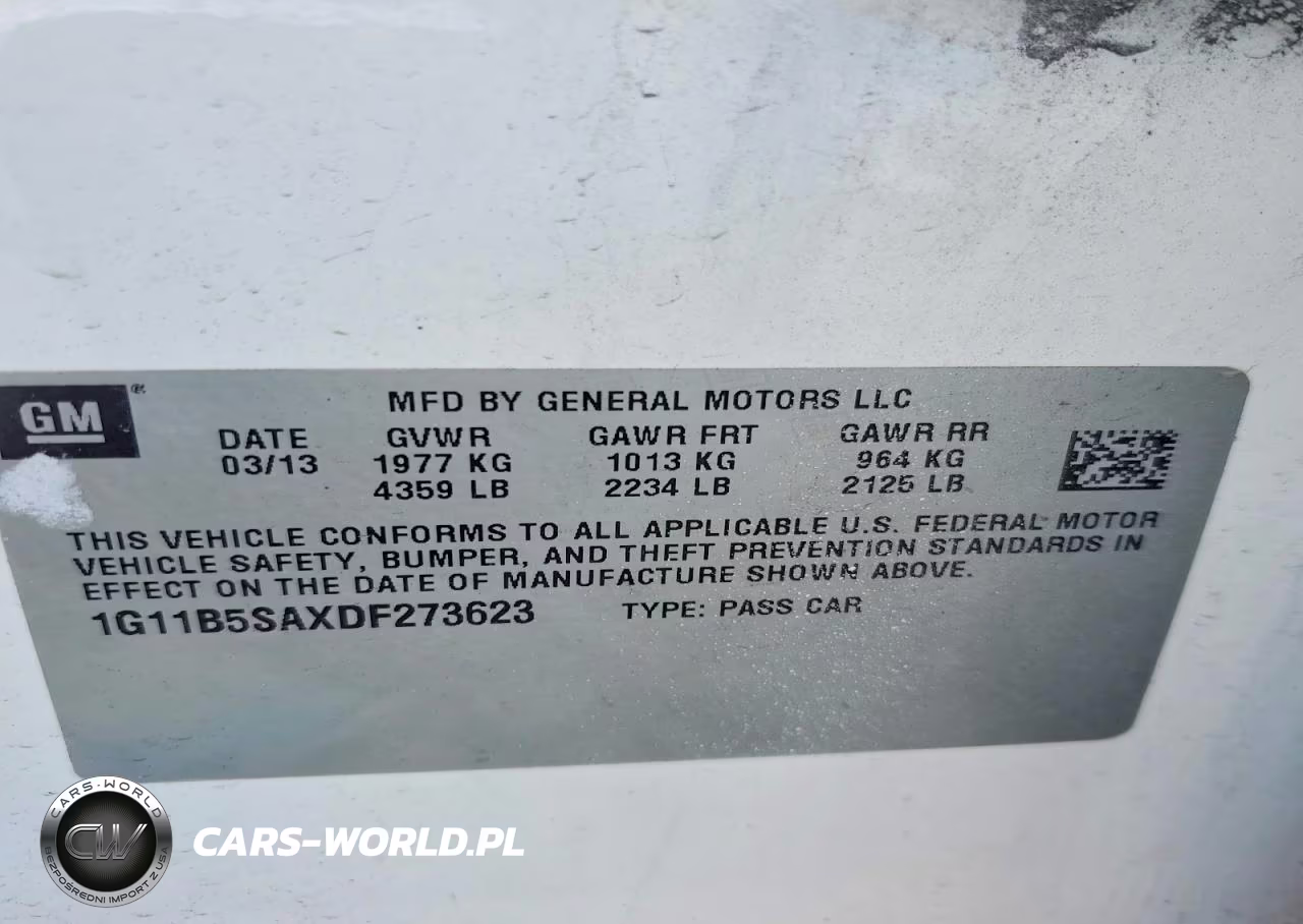 2013 Chevrolet Malibu Ls VIN:1G11B5SAXDF273623 - 12