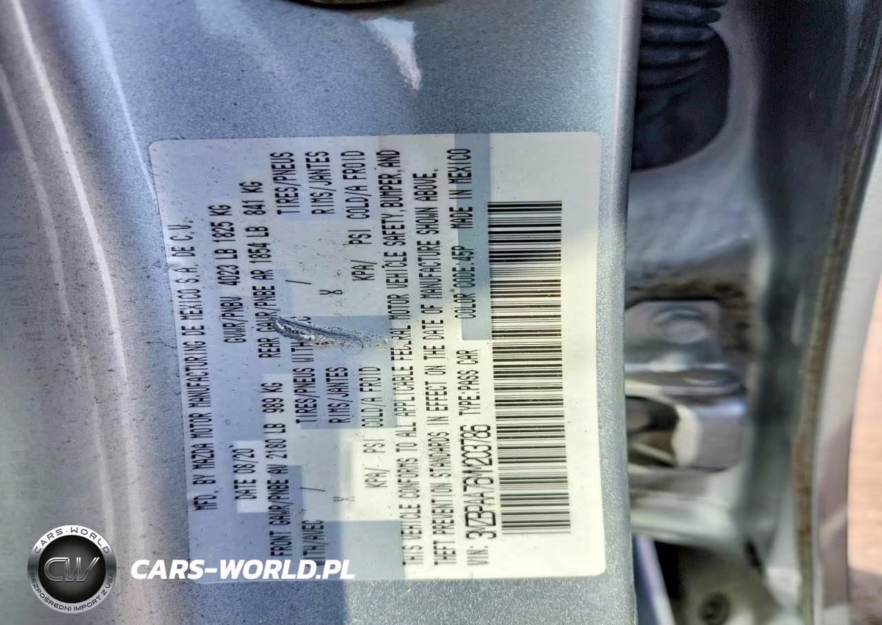 2021 Mazda 3 VIN:3MZBPAA76MM203786 - 12