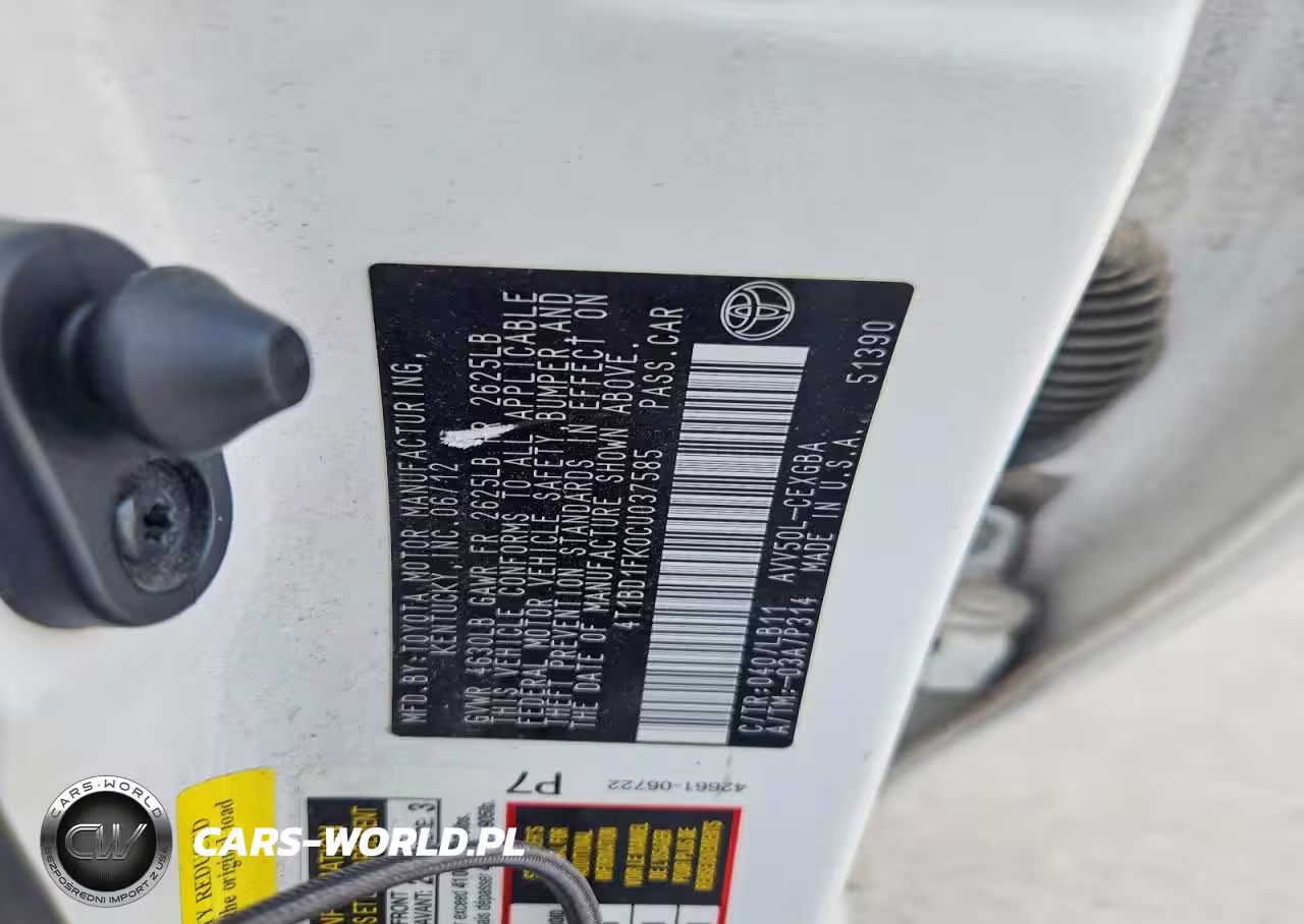 2012 Toyota Camry Hybrid VIN:4T1BD1FK0CU037585 - 12