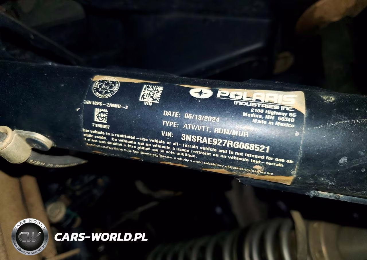 2024 Polaris Rzr Utility Vehicle VIN:3NSRAE927RG068521 - 10