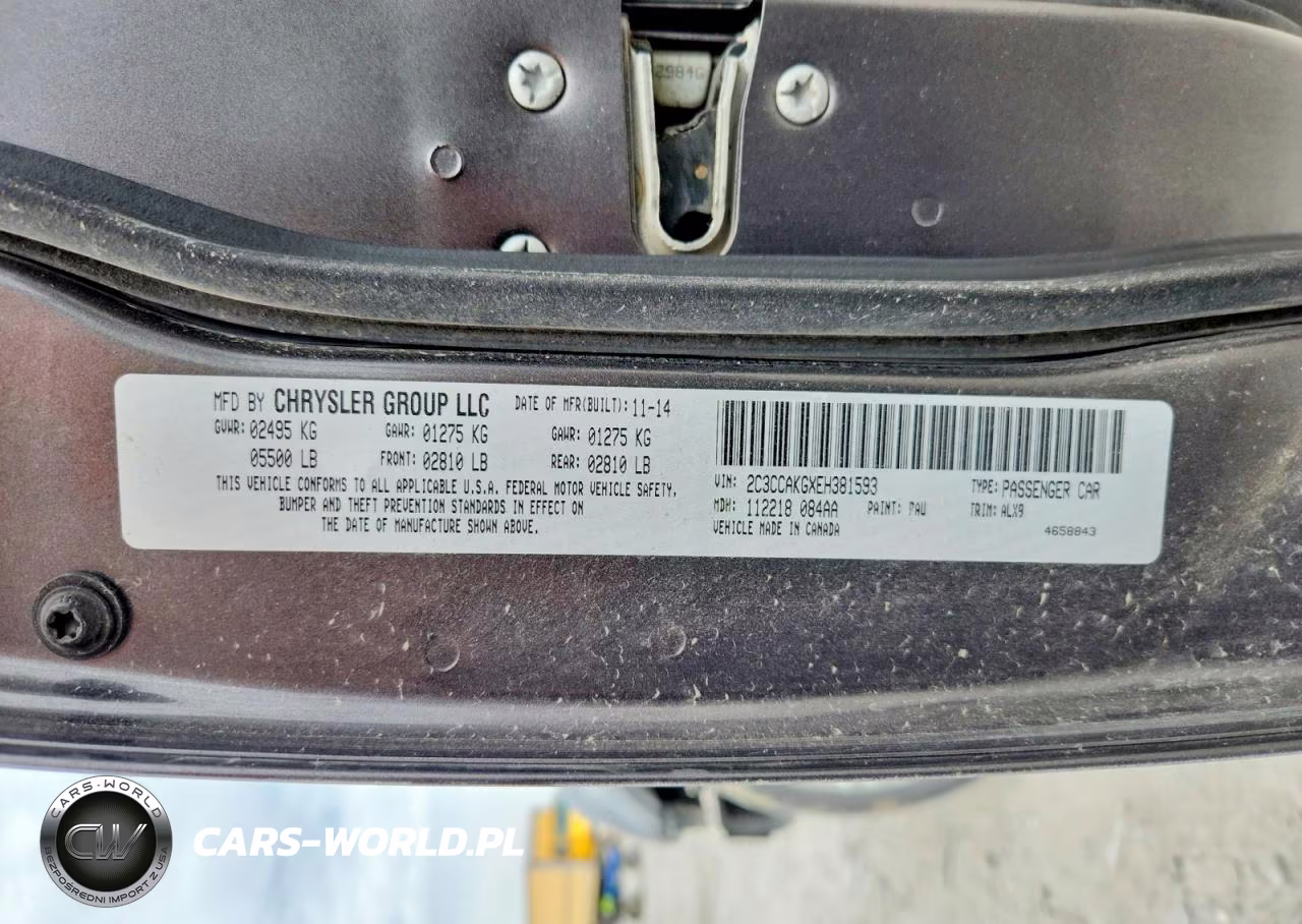 2014 Chrysler 300C VIN:2C3CCAKGXEH381593 - 12
