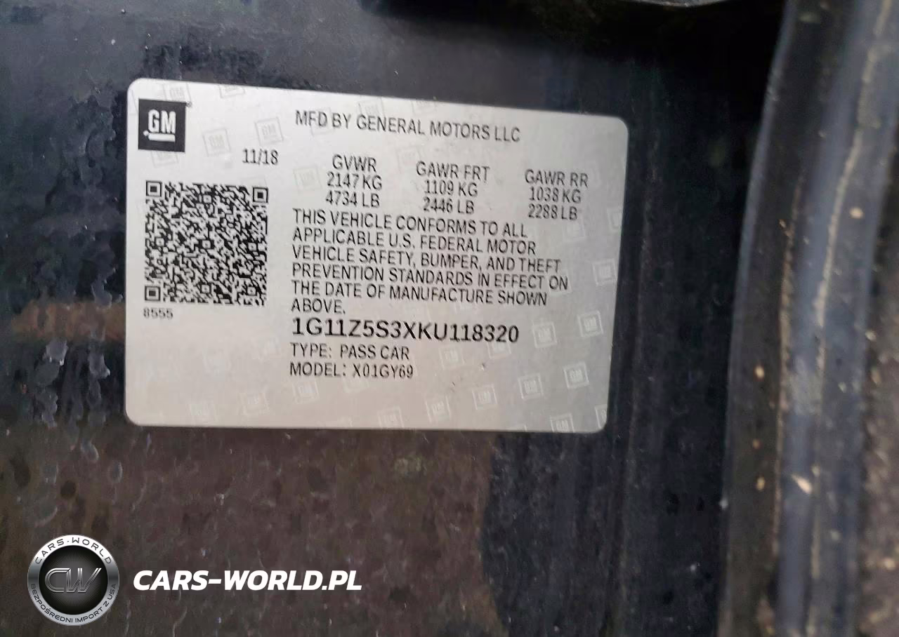 2019 Chevrolet Impala Lt VIN:1G11Z5S3XKU118320 - 13