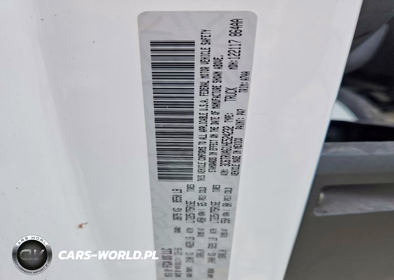 2017 Ram Promaster 3500 Delivery Van VIN:3C6URVHG9HE505468 - 13