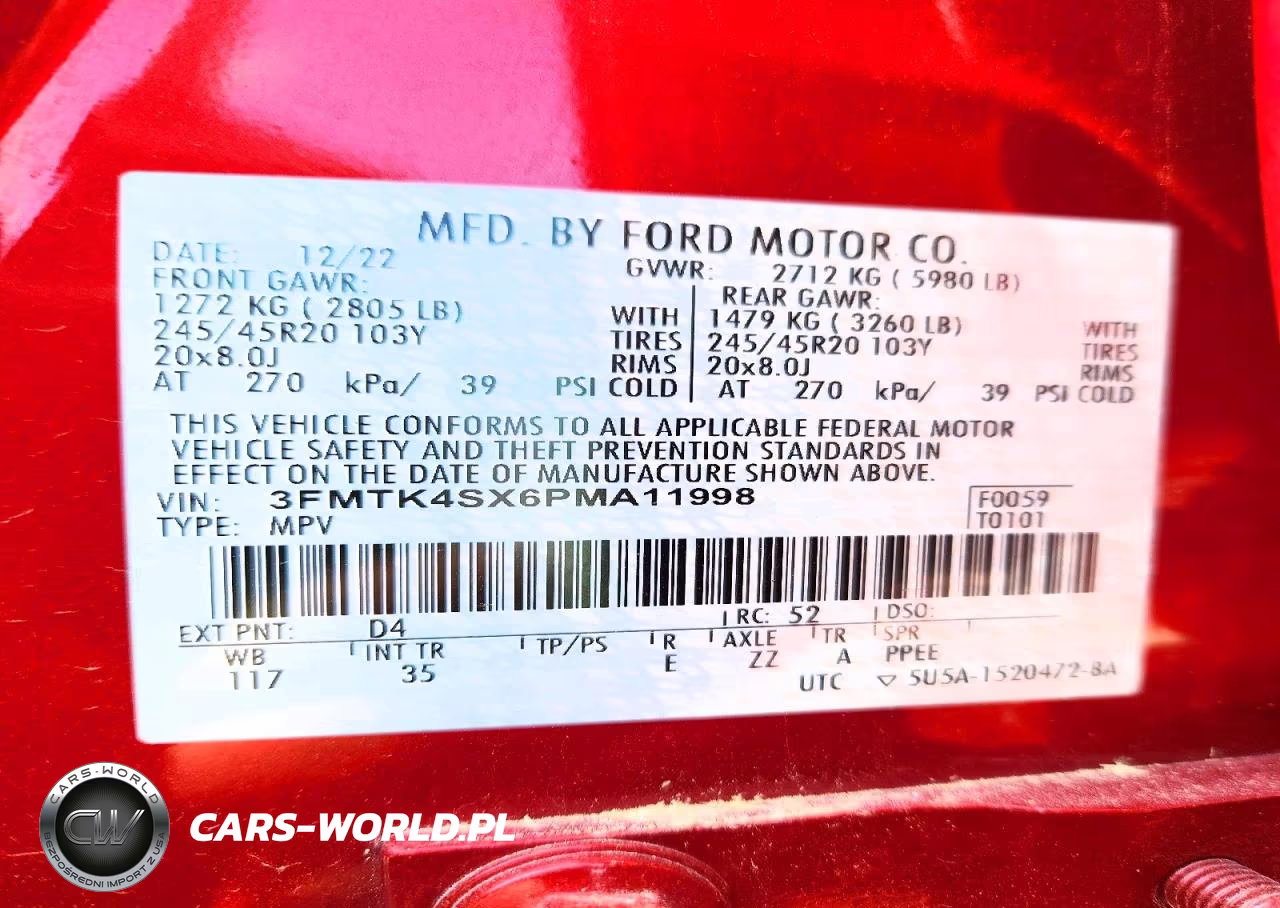 2023 Ford Mustang Mach-E Gt VIN:3FMTK4SX6PMA11998 - 13