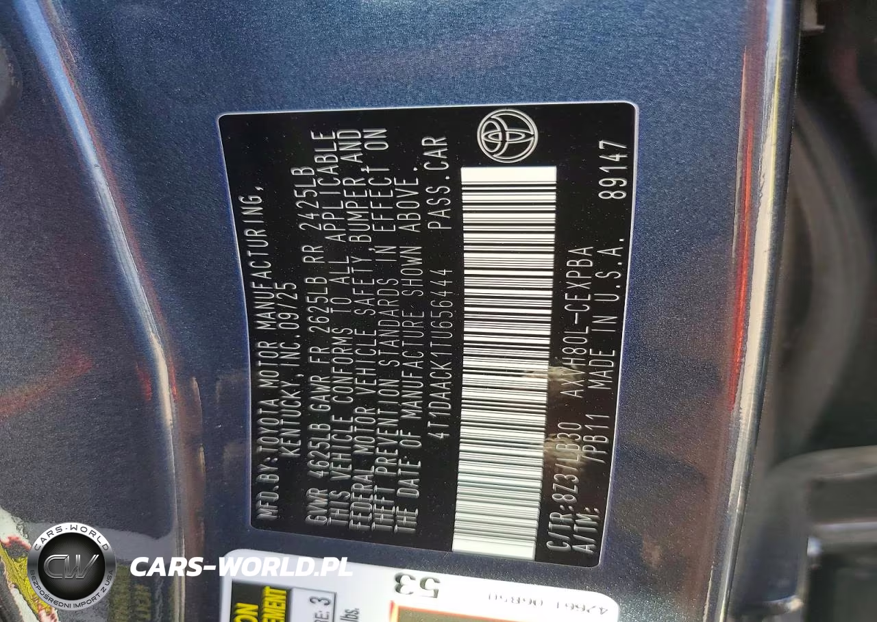 2026 Toyota Camry Xse VIN:4T1DAACK1TU656444 - 12