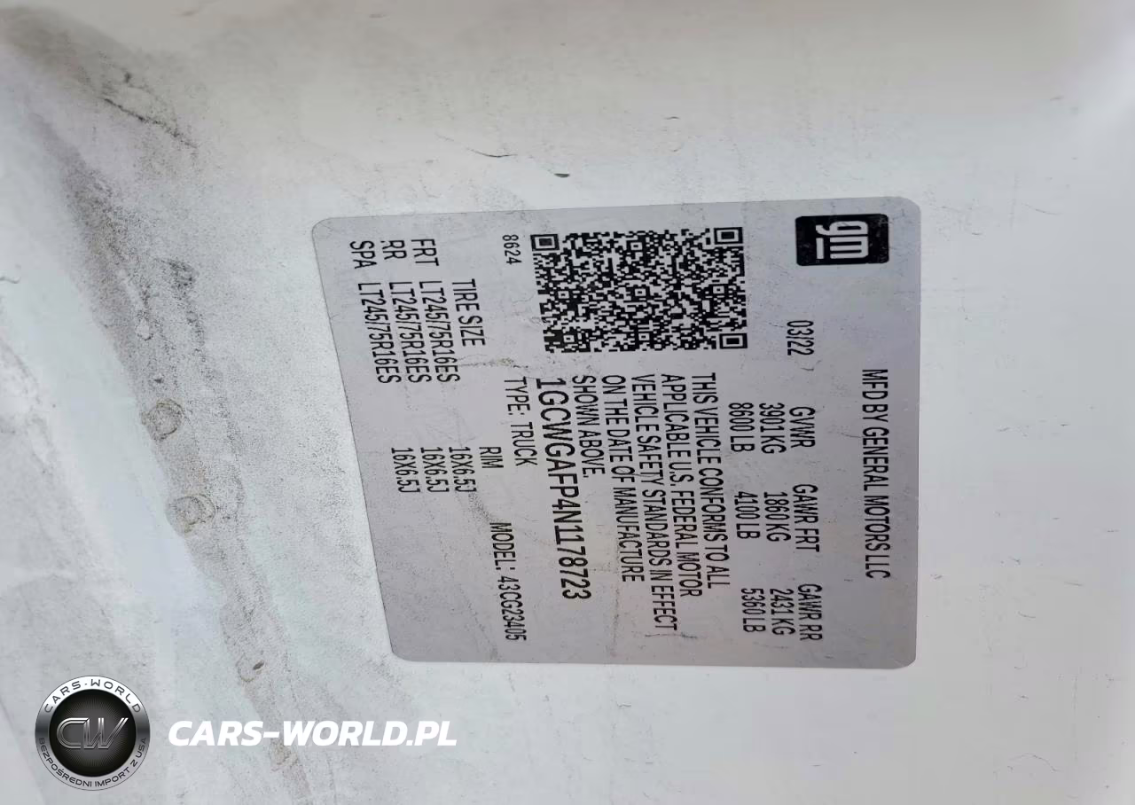 2022 Chevrolet Express 2500 Utility - Service Van VIN:1GCWGAFP4N1178723 - 13
