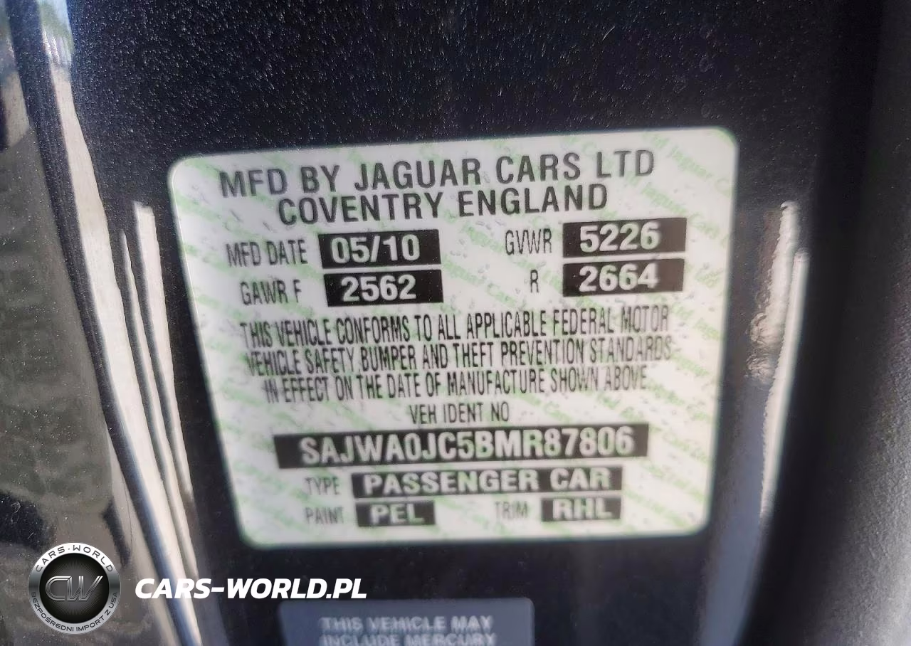 2011 Jaguar Xf R VIN:SAJWA0JC5BMR87806 - 12