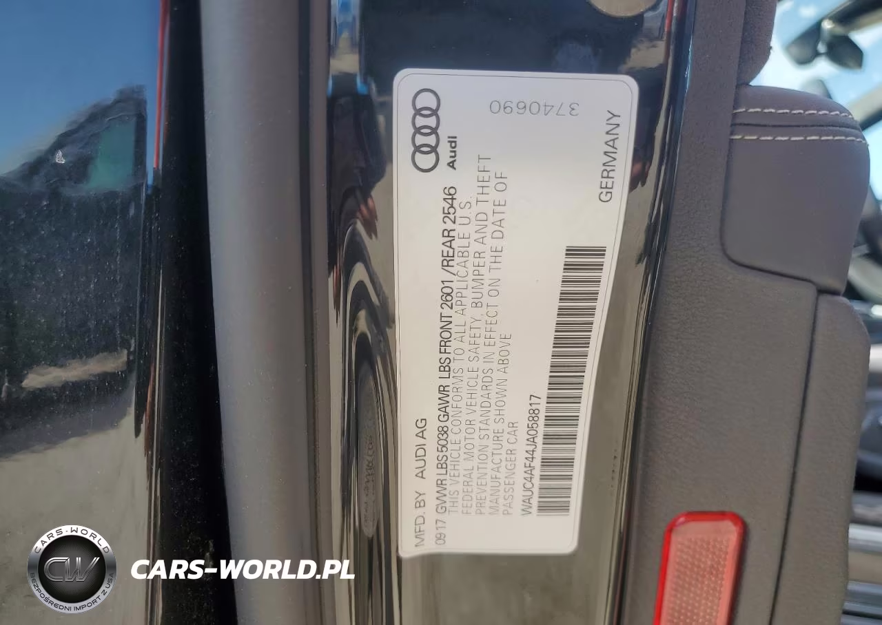 2018 Audi S4 Prestige VIN:WAUC4AF44JA058817 - 12