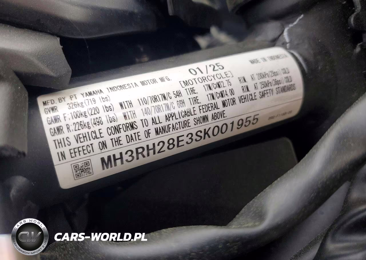 2025 Yamaha Mtn320 A VIN:MH3RH28E3SK001955 - 9