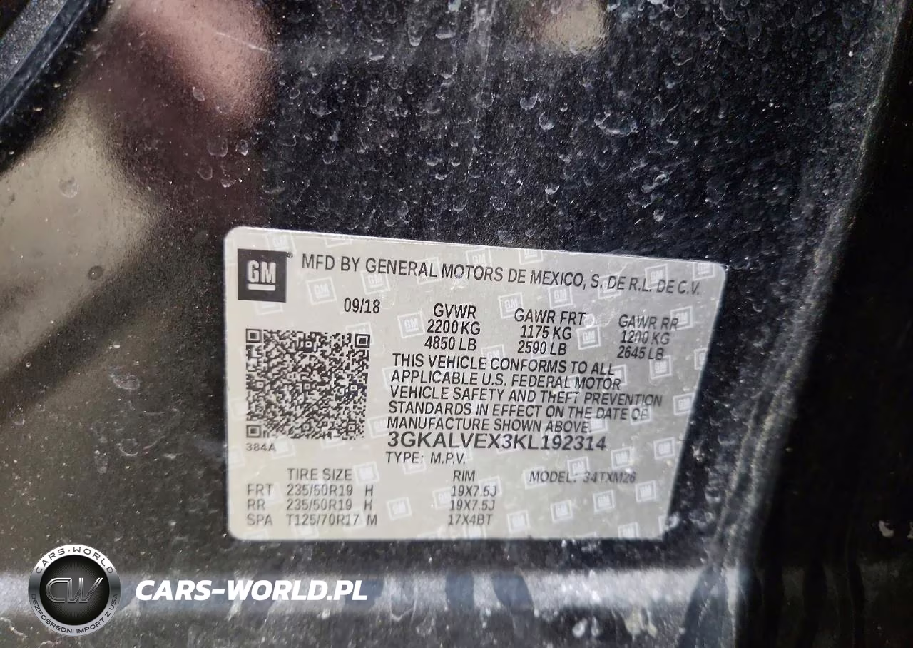 2019 GMC Terrain VIN:3GKALVEX3KL192314 - 14