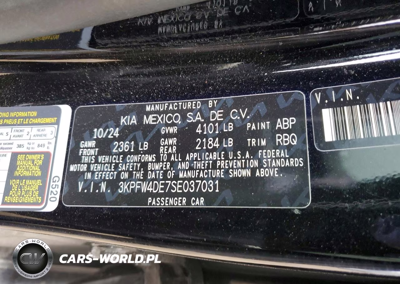 2025 Kia K4 Gt-Line VIN:3KPFW4DE7SE037031 - 13