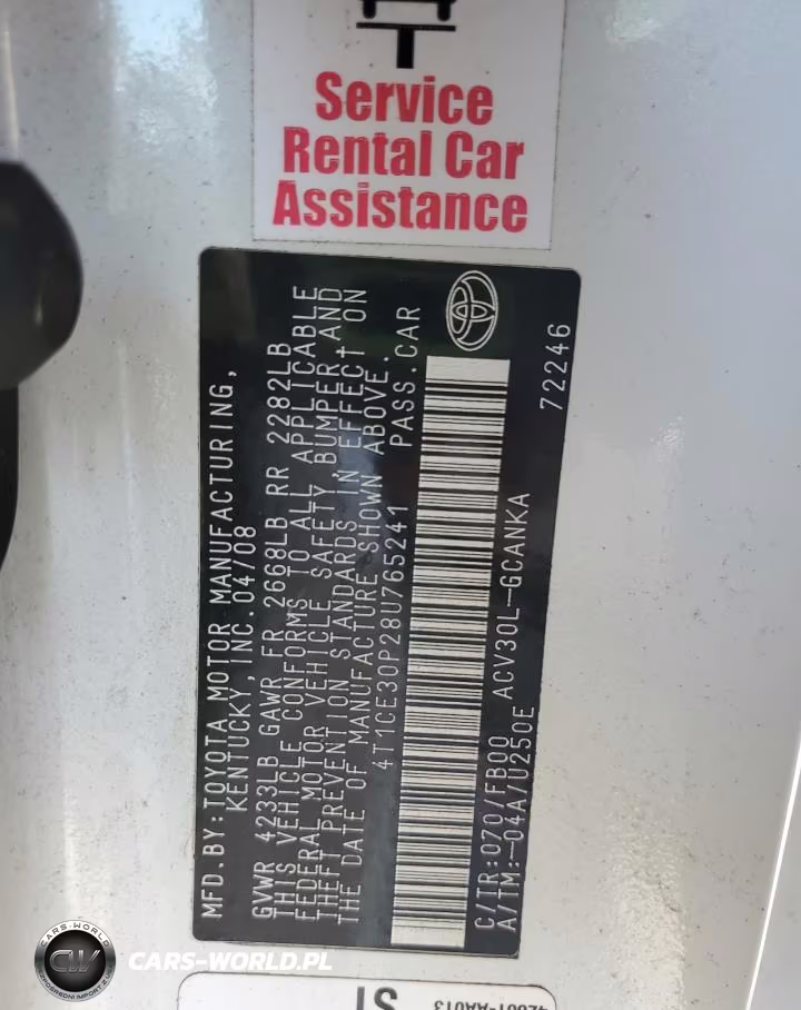2008 Toyota Camry Solara Se VIN:4T1CE30P28U765241 - 12