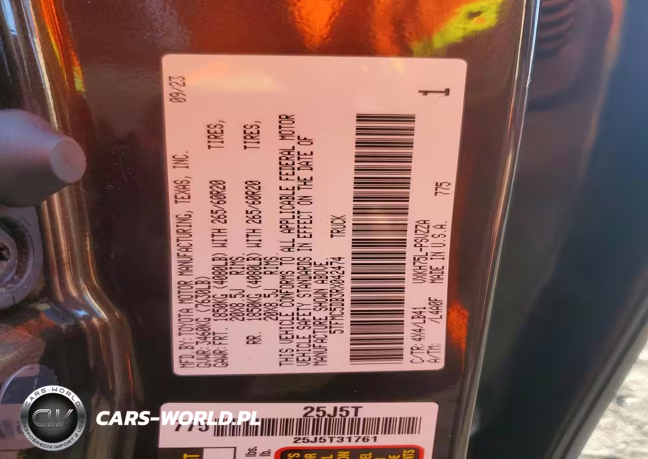 2024 Toyota Tundra Crewmax Platinum VIN:5TFMC5DB3RX042474 - 12