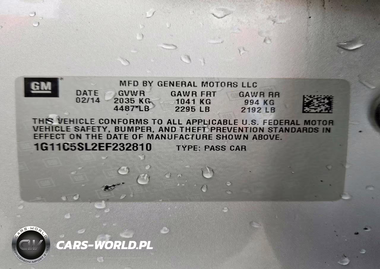 2014 Chevrolet Malibu 1Lt VIN:1G11C5SL2EF232810 - 12