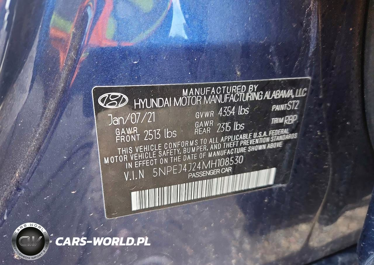 2021 Hyundai Sonata Sel Plus VIN:5NPEJ4J24MH108530 - 13