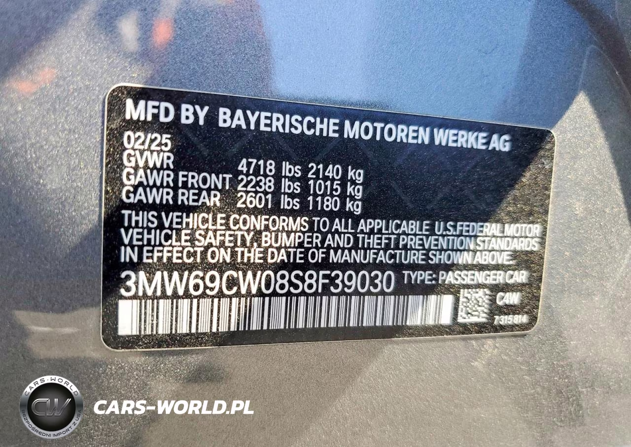 2025 BMW 330I VIN:3MW69CW08S8F39030 - 13