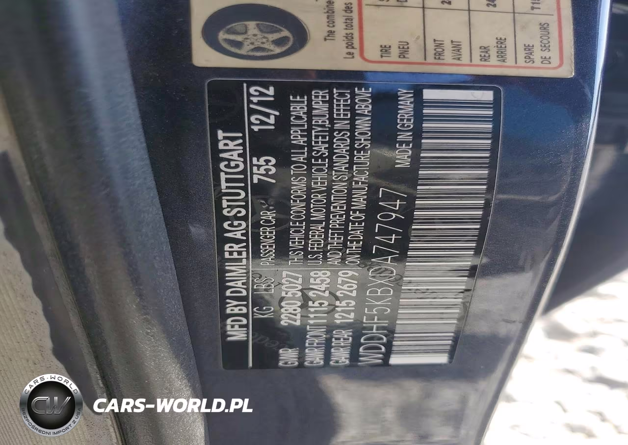 2013 Mercedes-Benz E 350 VIN:WDDHF5KBXDA747947 - 12