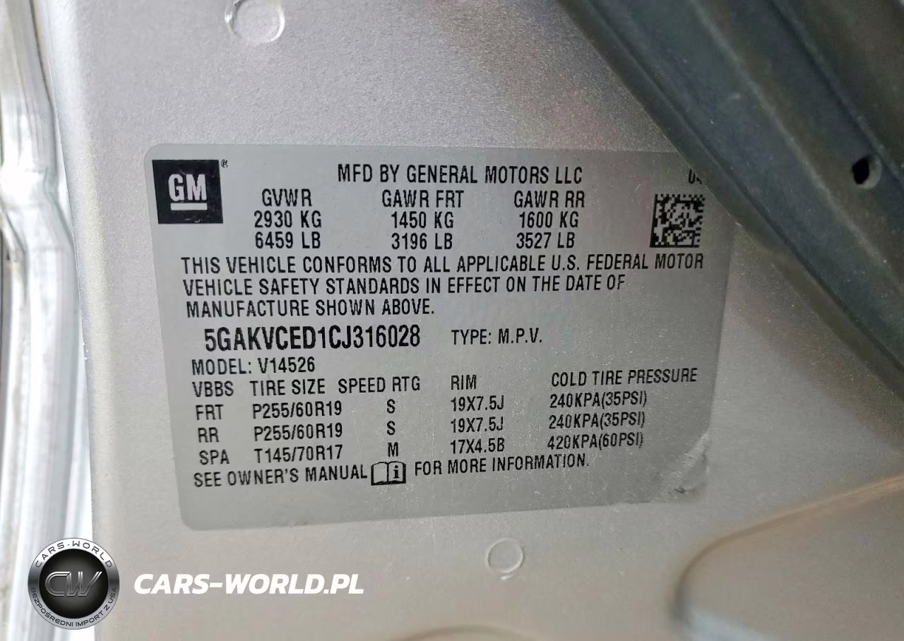 2012 Buick Enclave VIN:5GAKVCED1CJ316028 - 13