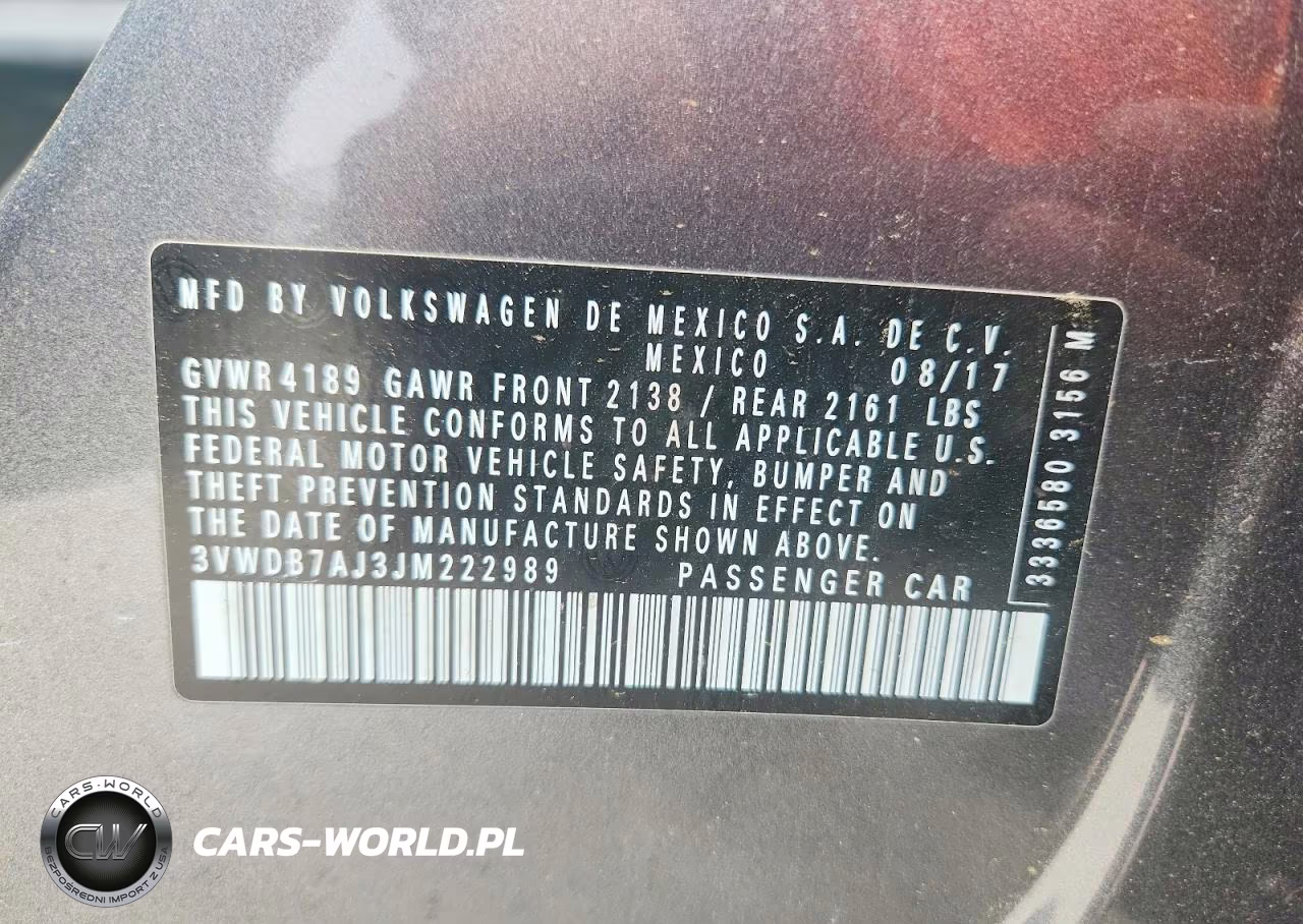 2018 Volkswagen Jetta Se VIN:3VWDB7AJ3JM222989 - 12
