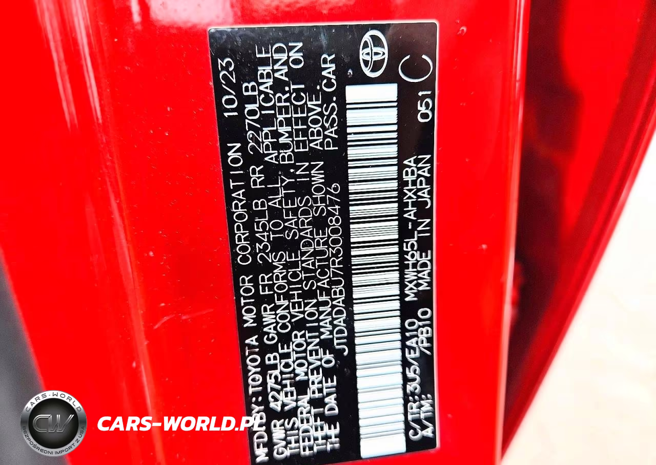 2024 Toyota Prius Limited VIN:JTDADABU7R3008476 - 12