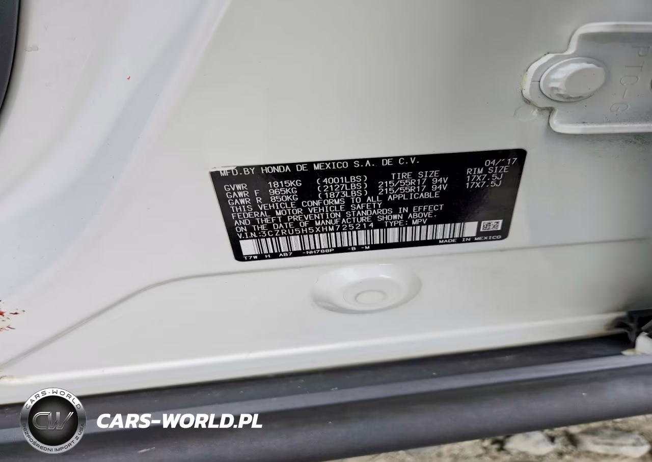 2017 Honda Hr-V Ex VIN:3CZRU5H5XHM725214 - 13