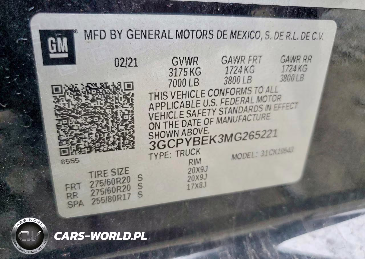 2021 Chev Silverado VIN:3GCPYBEK3MG265221 - 12