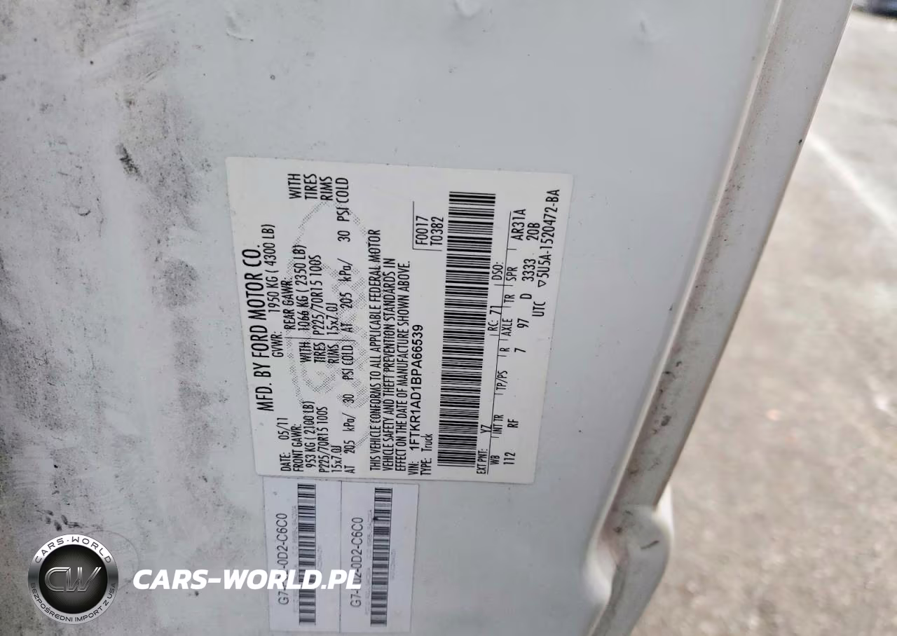 2011 Ford Ranger VIN:1FTKR1AD1BPA66539 - 13