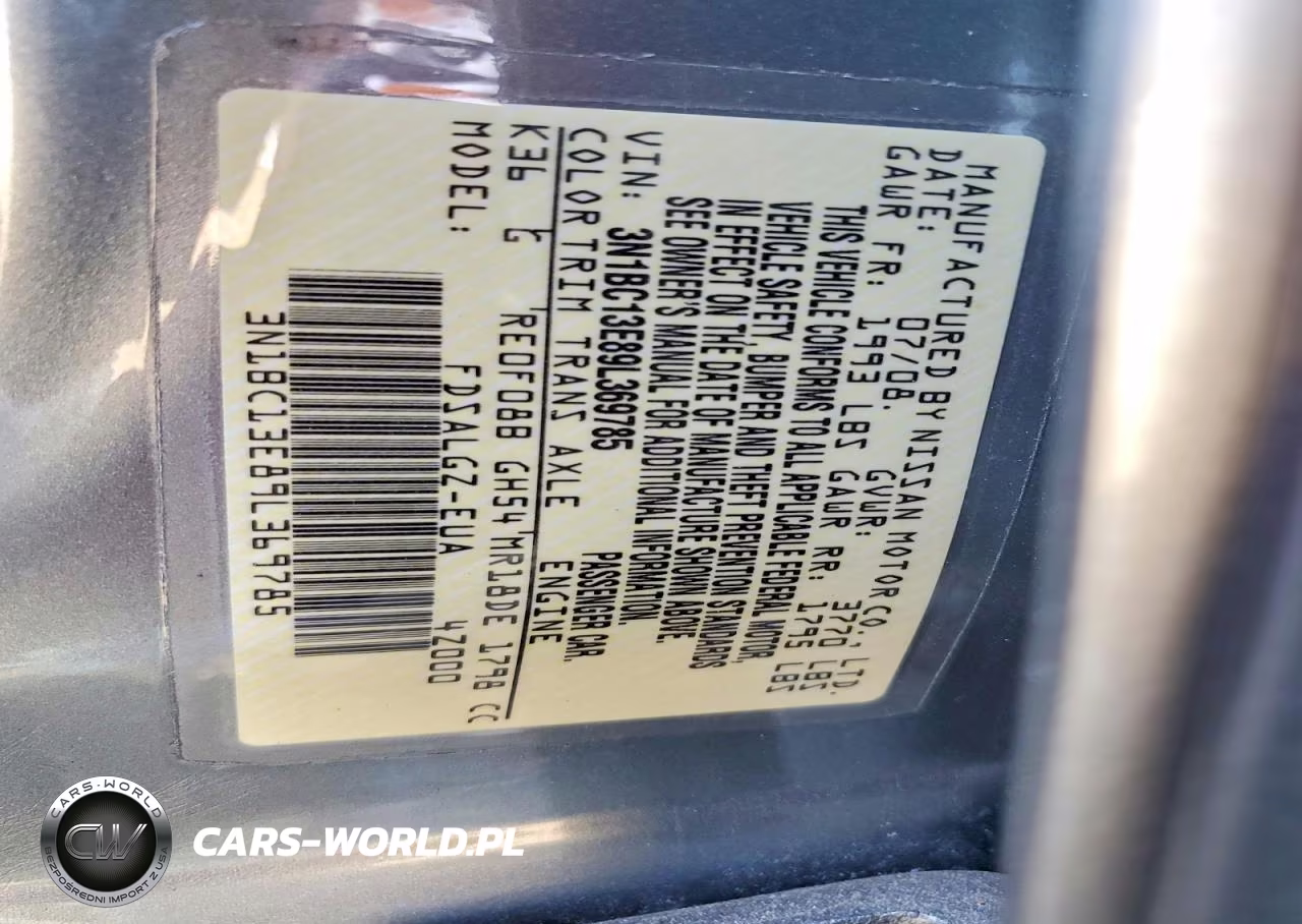 2009 Nissan Versa 1.8 S VIN:3N1BC13E89L369785 - 12