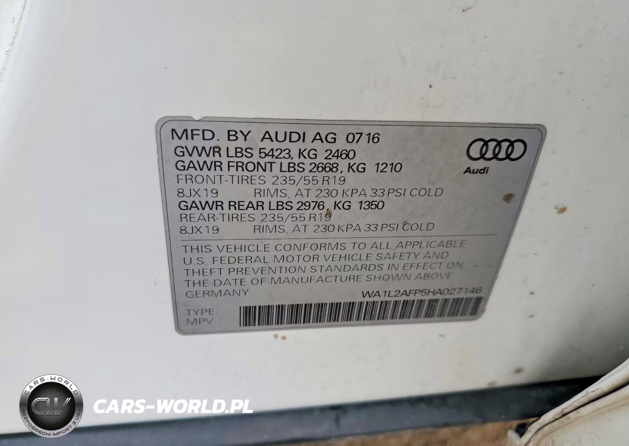 2017 Audi Q5 Premium Plus VIN:WA1L2AFP5HA027146 - 12